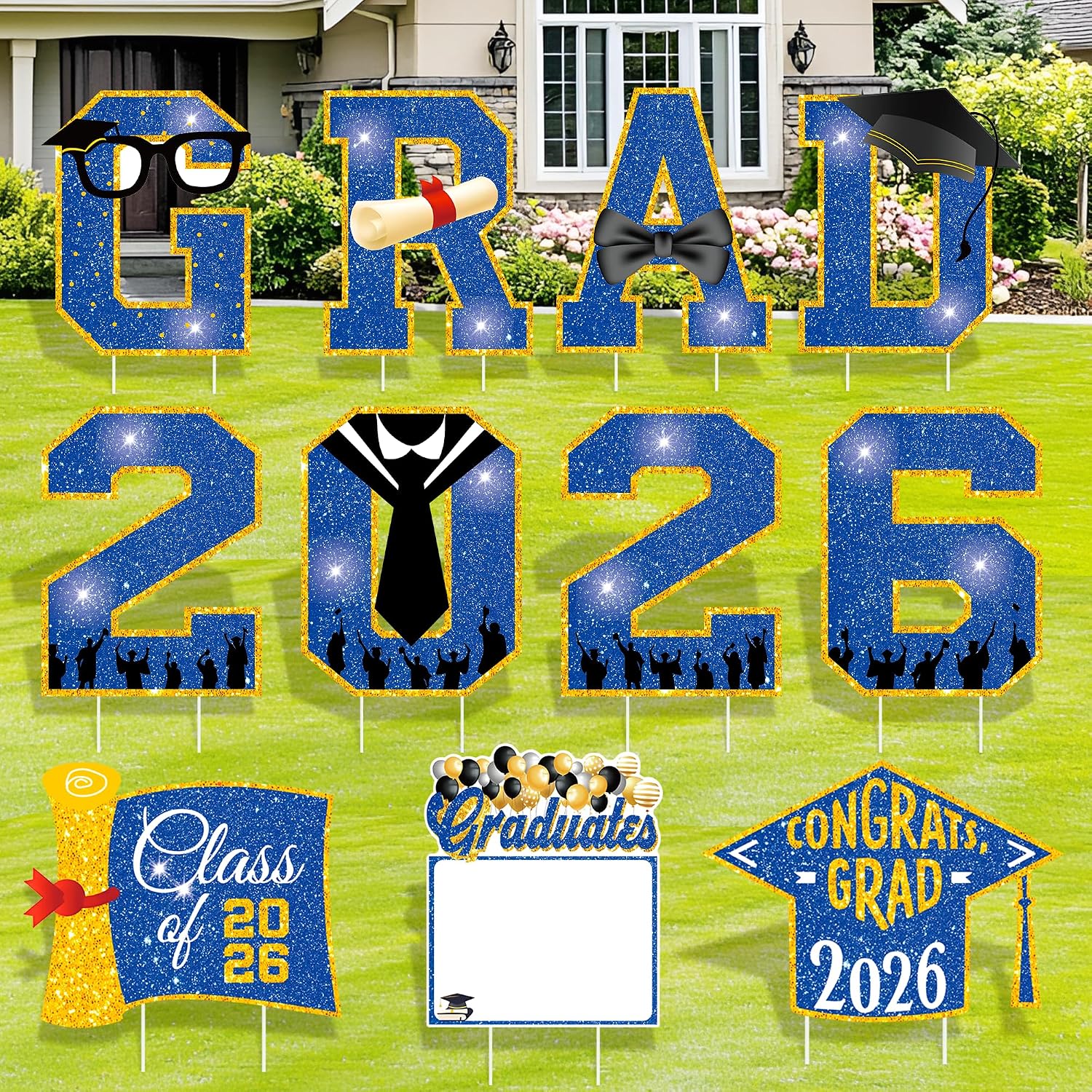 Amazon.com : 2026 Graduation Decorations Yard Signs, 11PCS Graduation ...
