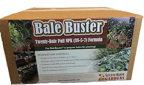Kit de preparación de pacas de paja para jardinería Twenty Bale Formulación tradicional NPK refinada 24 libras (no orgánica)