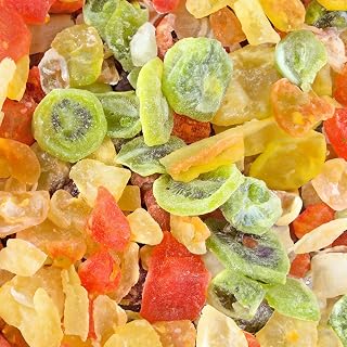 Anna and Sarah Tropical Dried Fruit Mix 3 lbs - Kiwi, Mango, Papaya, Pineapple & Cantaloupe Slices in Resealable Bag
