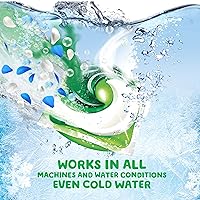 Vista 7 de Gain Flings - Cápsulas de detergente Ultra Oxi para ropa, 76 unidades, aroma Waterfall Delight, 3-en-1, compatible con HE