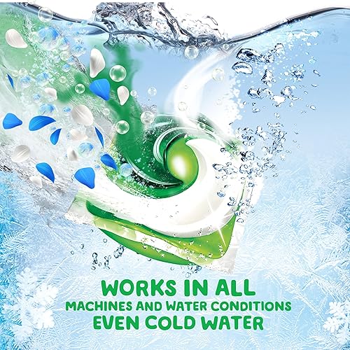 Miniatura 7 de Gain Flings - Cápsulas de detergente para ropa Ultra Oxi, 112 unidades, aroma Waterfall Delight, con defensa contra olores, cápsulas de jabón de