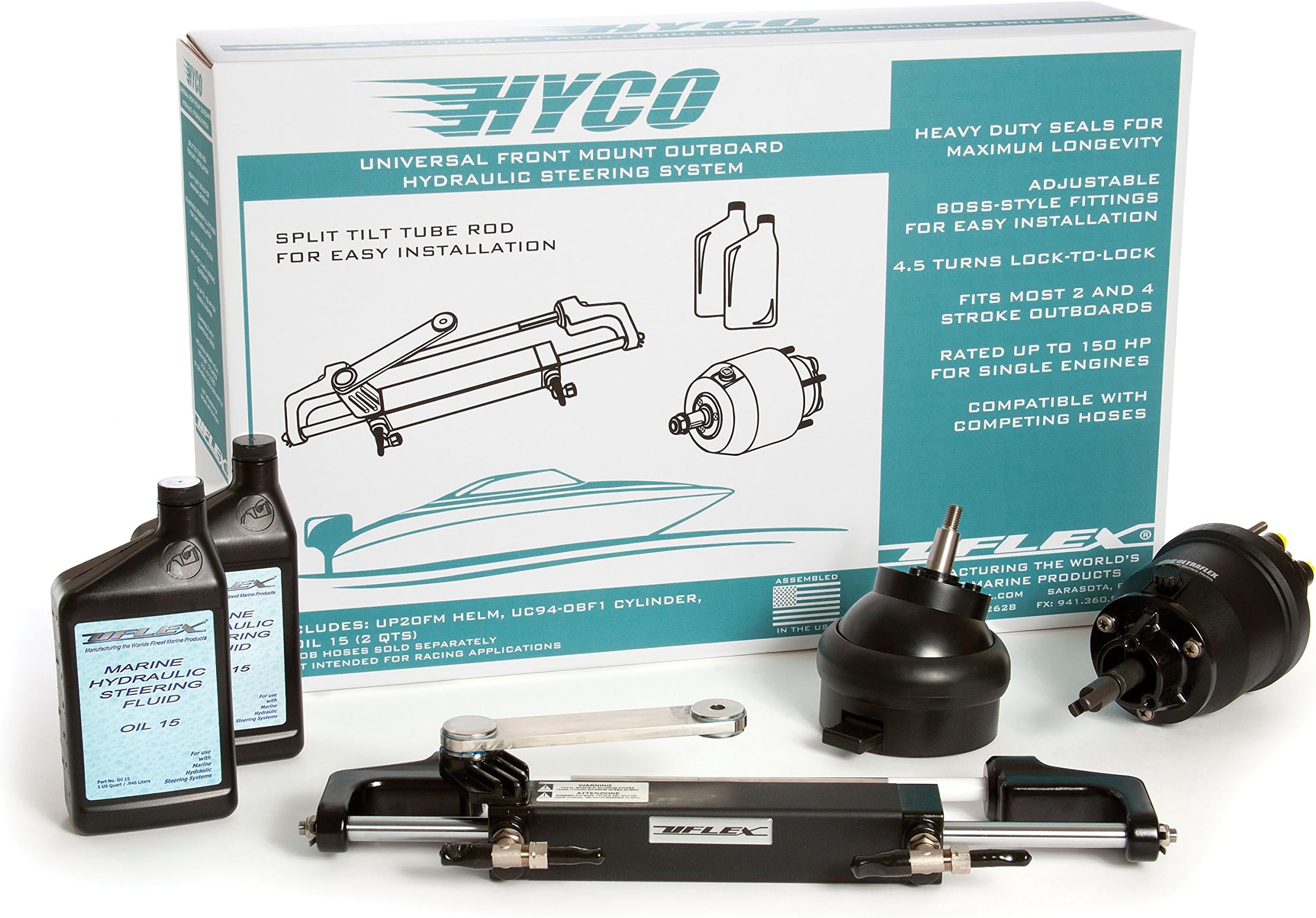 Uflex HYCO 1.0 HYCO-OBF Hydraulic Boxed Steering System