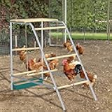 Chicken Roosting Bars with Swing and Drink Trough, Roosting Bars for Chickens in Coop, Easy to Installation&Clean,Baby Chick Playground Coop Accessories(43.3' L X 19.3' W X 39.4' H)