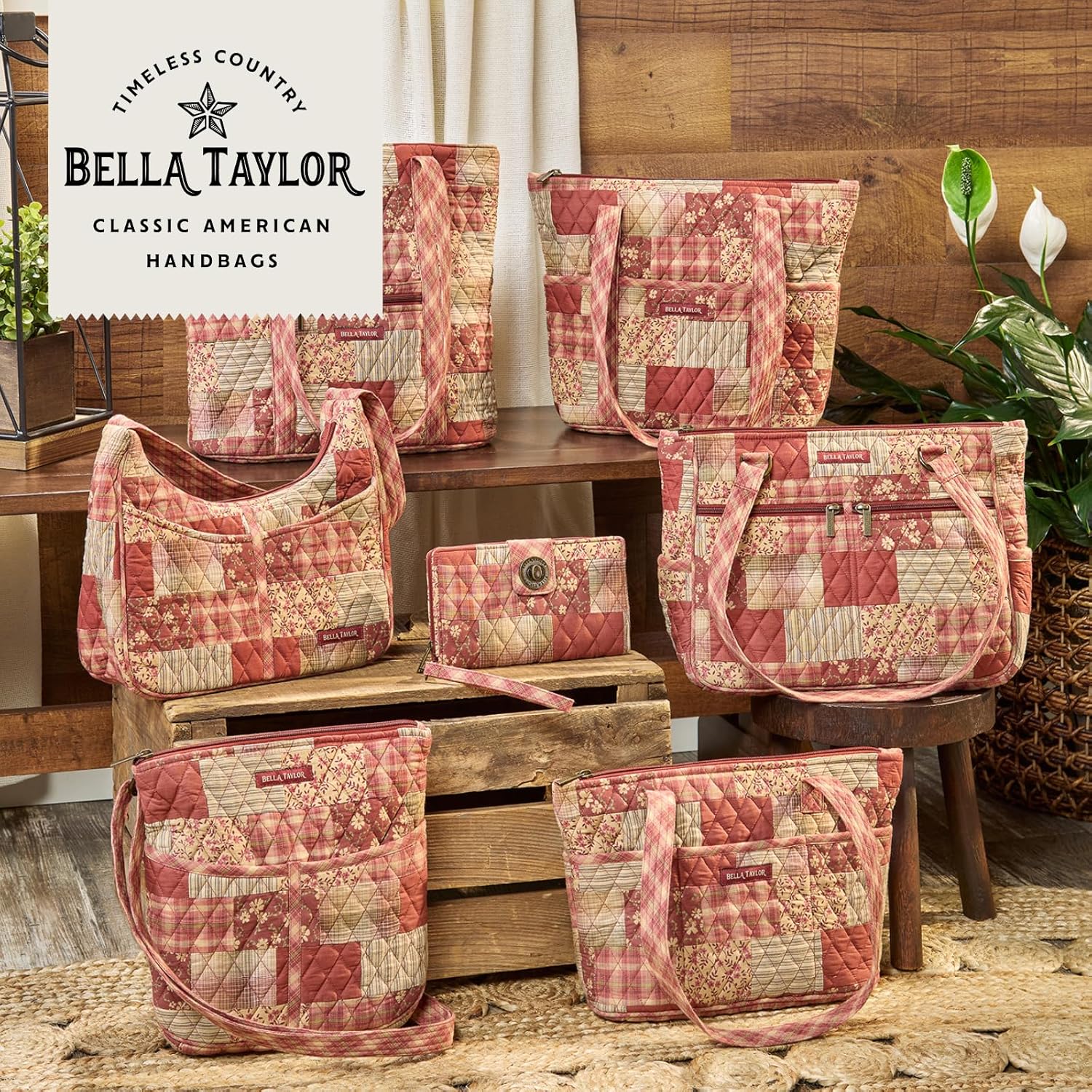 Bella Taylor Large Tote | Lightweight Quilted Fabric Tote Bags for Women - Image 6