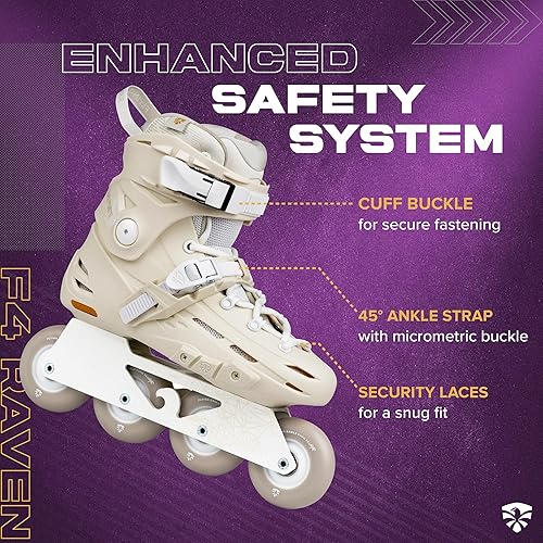 Miniatura 3 de Flying Eagle F4 Raven Freeskate - Patines en línea para adultos hombres, patines en línea de velocidad para hombres, patines en línea para hombres,