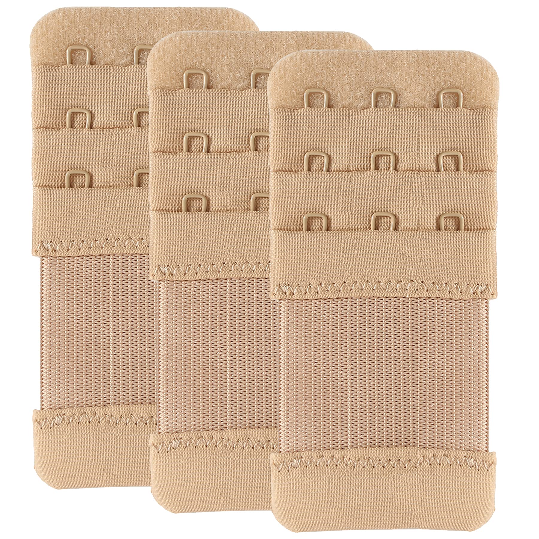 MagicmodeBra Extender 3 Hook Elastic Stretchy Bra Band Extension 3pcs-Pack