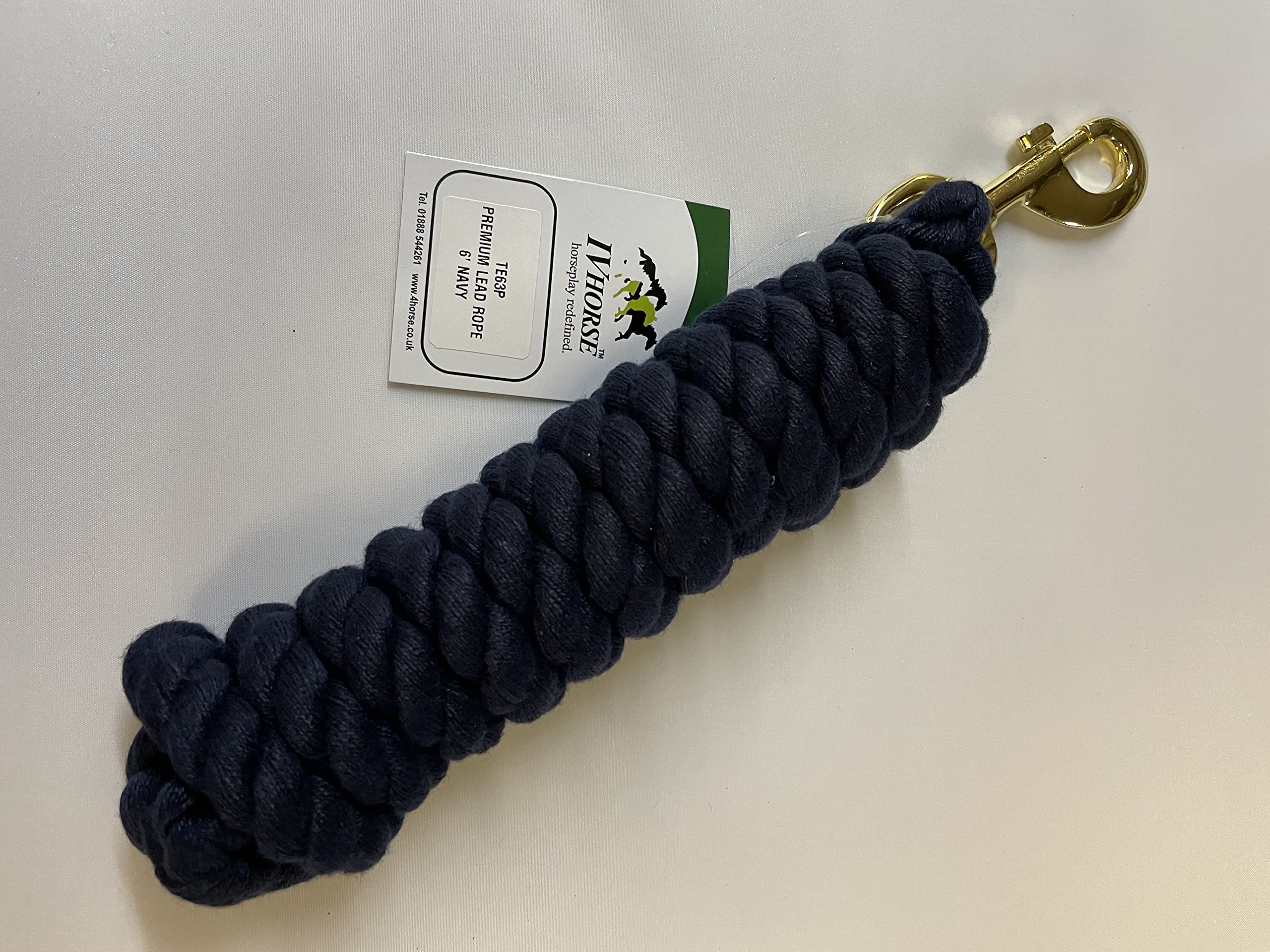 IV Horse 6' Plain Acrylic Leadrope (Navy)