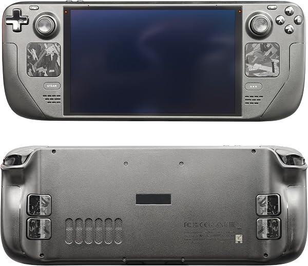 Luck&Link Protecteur touchpad pour Steam Deck OLED & LCD Compatible, Skin Trackpad ajouté Style de poignée avec rétroaction Tactile (Fibre de Carbone Forgée-Noir, Trackpad+4 Boutons) - 4
