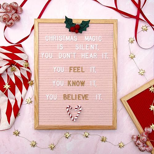 Miniatura 70 de Letrero de fieltro negro y letras blancas de 10 x 10 pulgadas Este letrero personalizable incluye 300 letras de plástico y marco de roble., Negro