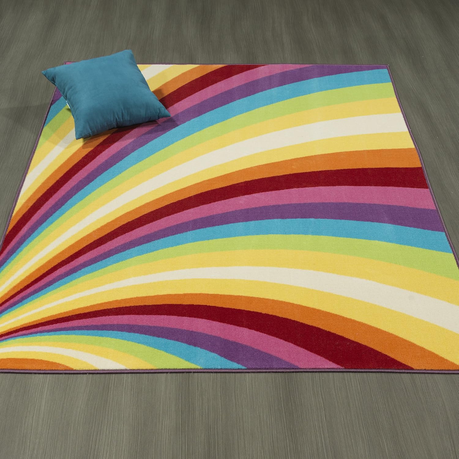 Get Special Price Ottomanson Rainbow Collection Non-Slip Kids Rug Modern Rainbow Pattern Design Area Rug, 5'0 X 6'6, Multicolor Black Friday 🔥 Ottomanson Rainbow Collection Non-Slip Kids Rug Modern Rainbow Pattern Design Area Rug, 5'0 X 6'6, Multicolor