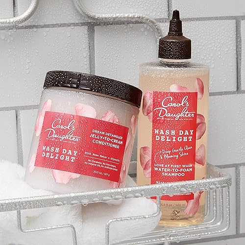 Miniatura 8 de Carol's Daughter Wash Day Delight Champú vegano sin agua a espuma sin sulfato con agua de rosas y tecnología micelar, sin parabenos ni silicona, lo