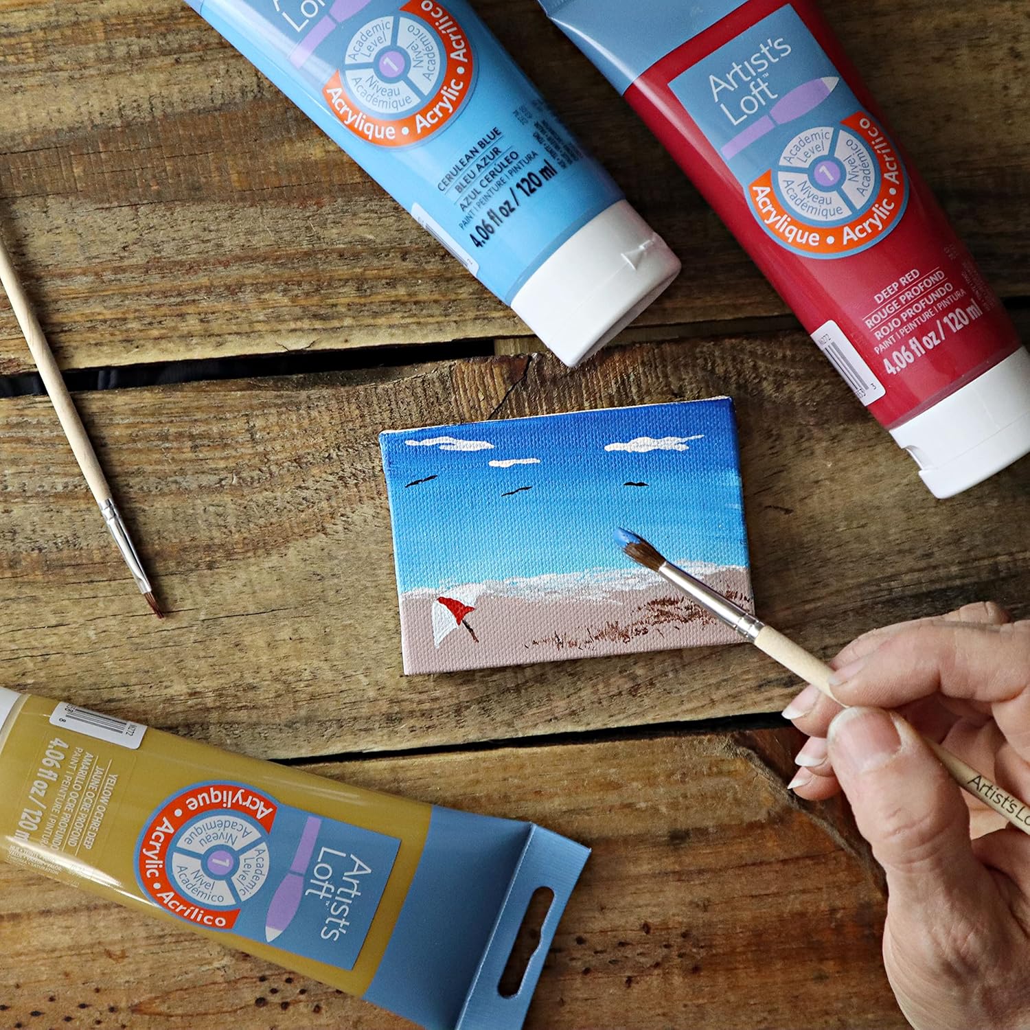 Artist's Loft 12 Pack: Metallic Acrylic Paint, 4oz.