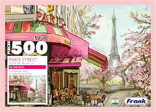 Frank Paris Street 500 Piece Jigsaw Puzzle for Adults & Kids Above 10 Years | Fun and Challenging Having Realistic Illustr... Price In India