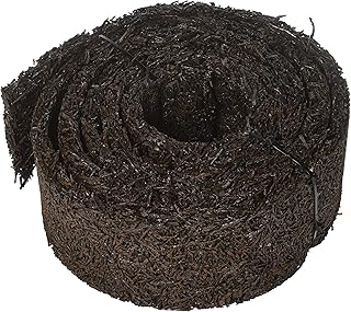 Permanent Mulch Recycled Rubber Border - 10 Feet Long x 4.5 Inches Wide | Weed Deterrent | Easy Install | Scatter-Proof | Landscaping | Paths | Eco-Friendly Design