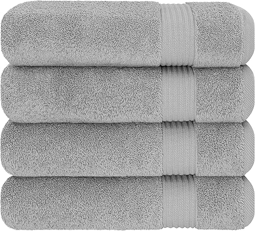 Miniatura 66 de Cotton Paradise - Juego de 4 toallas de mano para el baño de 100% algodón turco, suaves y absorbentes, color beige