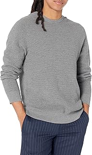 Goodthreads Men's Soft Cotton Ottoman Stitch Crewneck Sweater