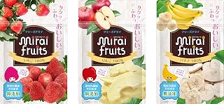 【Amazon.co.jp 限定】ミライフルーツ3個セット(いちご、りんご、バナナ)