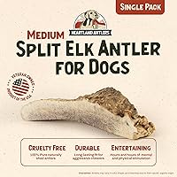 Vista 2 de Heartland - Cuernos de alce para perros, grado A, cuernos de desprendimiento natural Huesos de perro para masticadores agresivos y cachorros