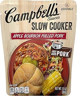 Campbell's Slow Cooker Sauces Apple Bourbon Pulled Pork, 13 oz.