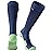 RANDY SUN Unisex Knee Length Waterproof Breathable Hiking Socks, 1 Pair-Green Navy, X-Small