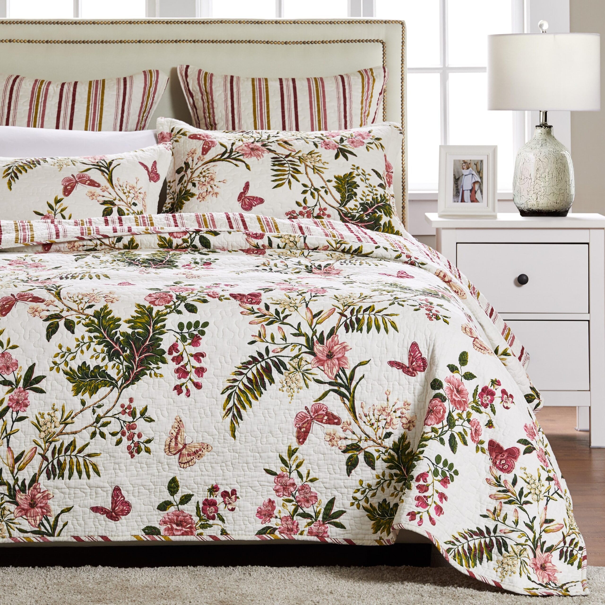 Greenland Home Quilt Set, Cotton, Multi, Queen