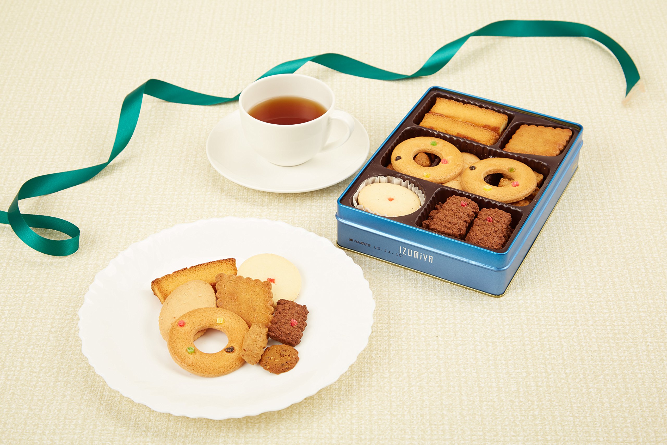 Amazon.co.jp: 泉屋クッキー缶 浮世絵シリーズ （赤富士（北斎