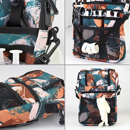 Miniatura 2 de Riñonera para enfermera con soporte para cinta, organizador de bolsillo para enfermeras para profesionales médicos, bolsa de cintura de enfermera de