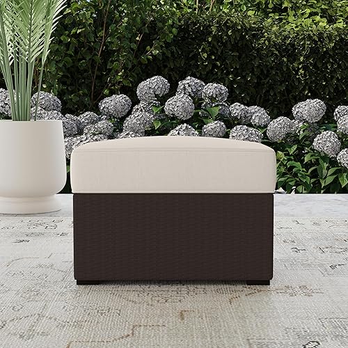 Miniatura 9 de Homestyles 6800-90 Palm Springs - Otomana para exteriores, 1 asiento, color marrón