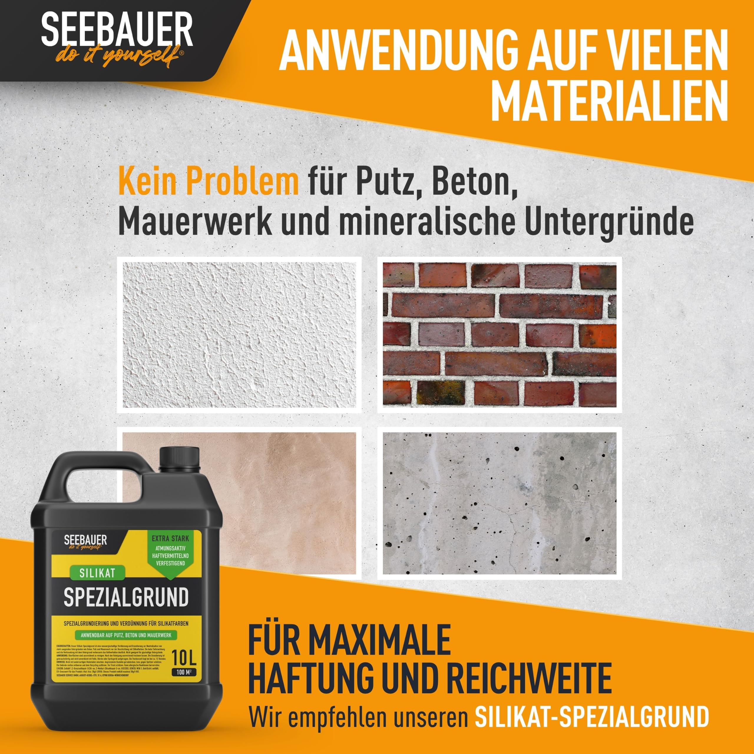 Silikatfarbe Weiß 5L für Innen (No. 000 Weiß) Atmungsaktive Mineralfarbe für Allergiker - Abwaschbare Wandfarbe - Farbtöne hohe Deckkraft