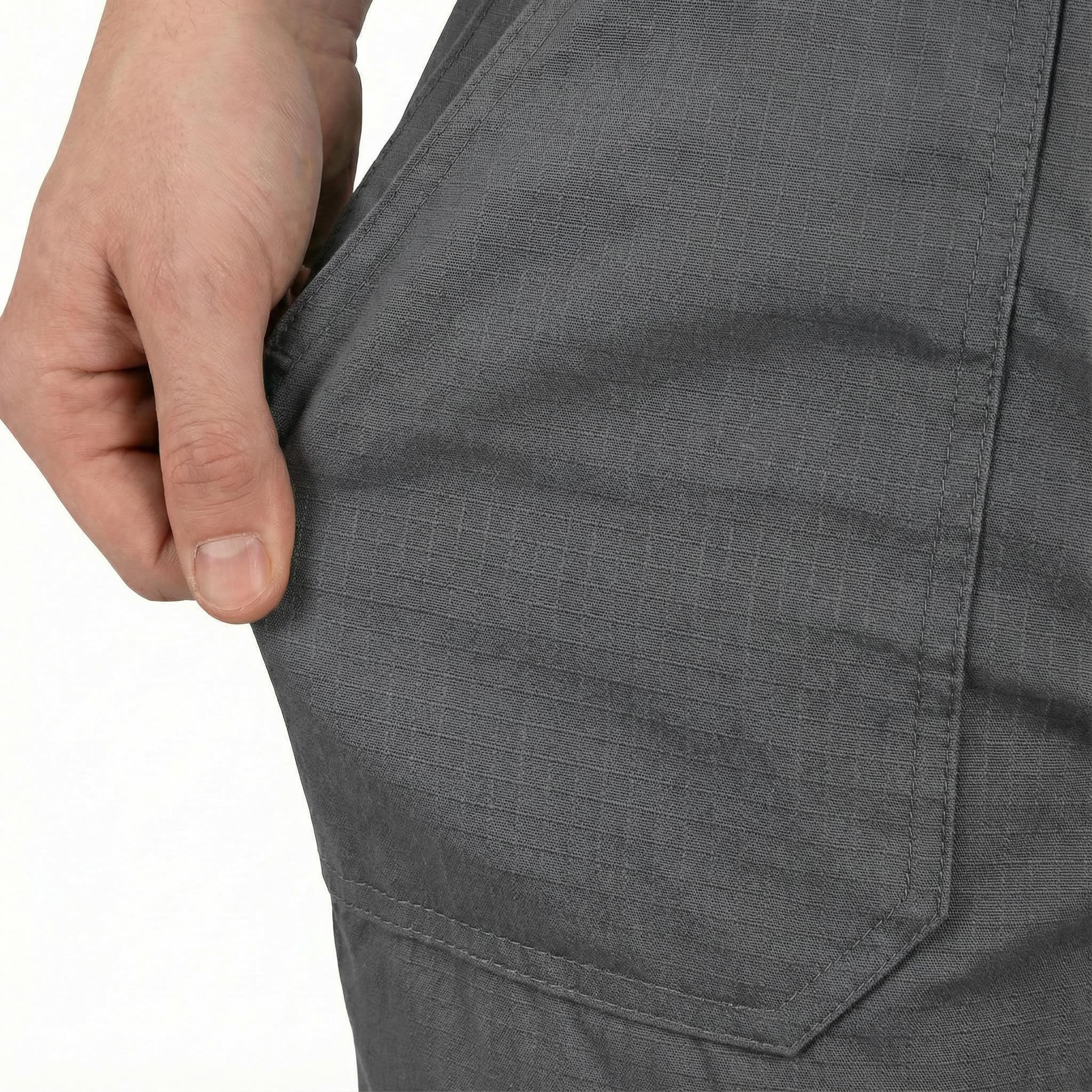 BWOLF Drift Short de Travail Homme Court en Tissu Ripstop avec de Nombreuses Poches et Éléments réfléchissants
