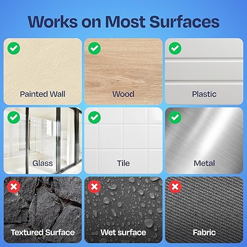 Miniatura 6 de Cinta adhesiva de doble cara para paredes, paquete de 92 unidades, cinta de espuma para paneles acústicos de fibra y espuma, autoadhesiva fuerte