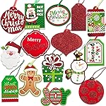 Christmas Gift Name Tags 60 Count with Untied String -15 Assorted Foil, Printed Designs to and from Labels for Xmas Present Wrapping