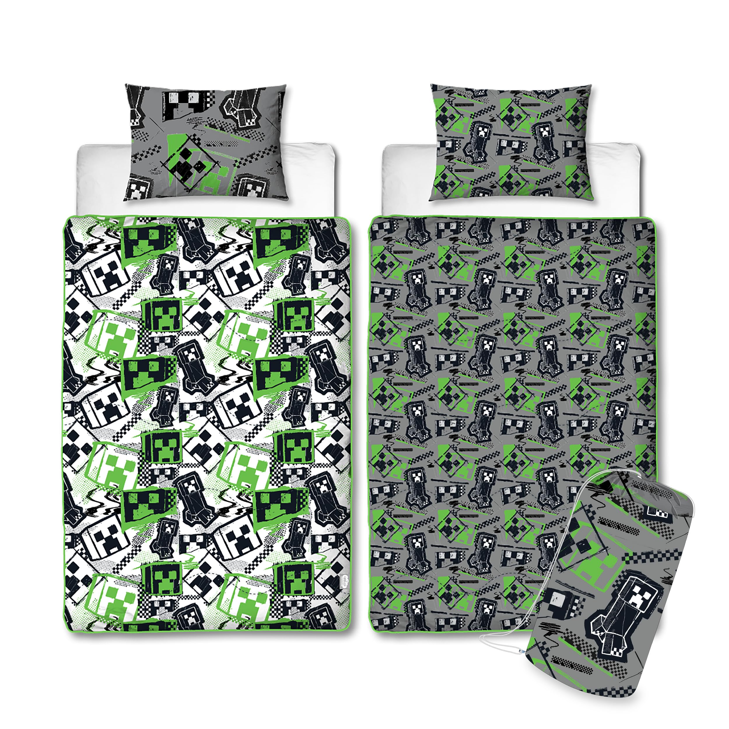 Minecraft Single Coverless Duvet Bedding Set