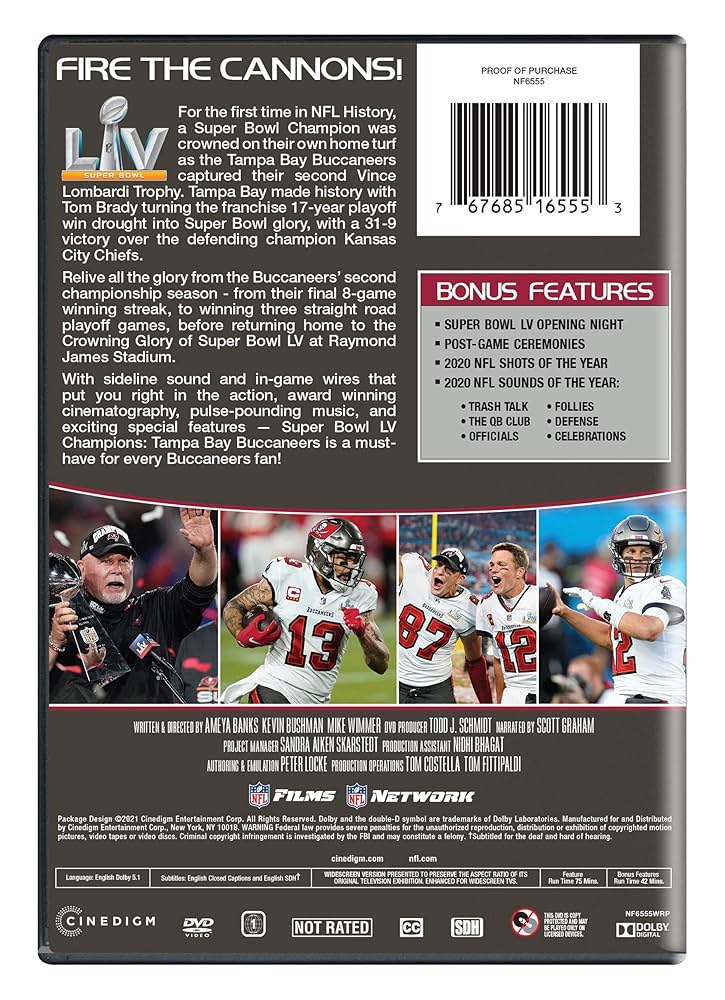 Amazon.com: NFL SUPER BOWL LV CHAMPIONS: TAMPA BAY