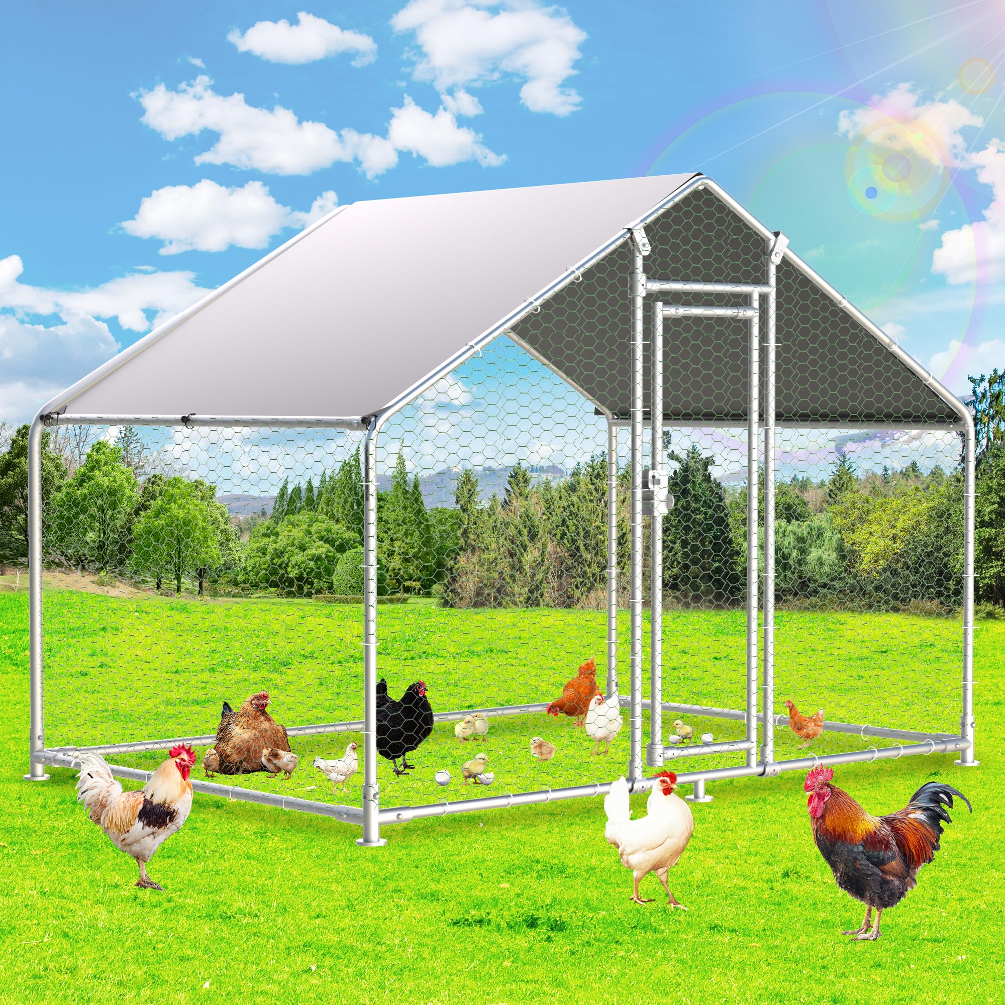 797Audio Large Metal Chicken Coop