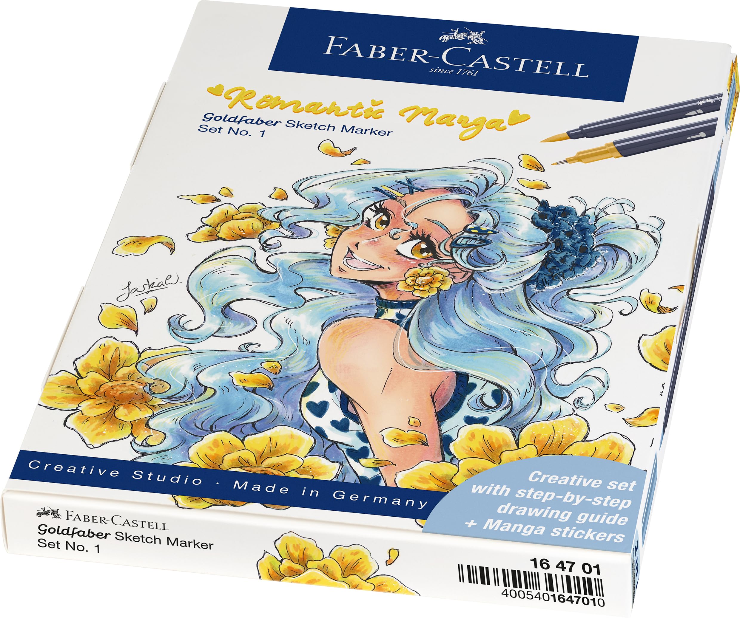 FABER-CASTELL Goldfaber Sketch Marker, Romantik Manga Set
