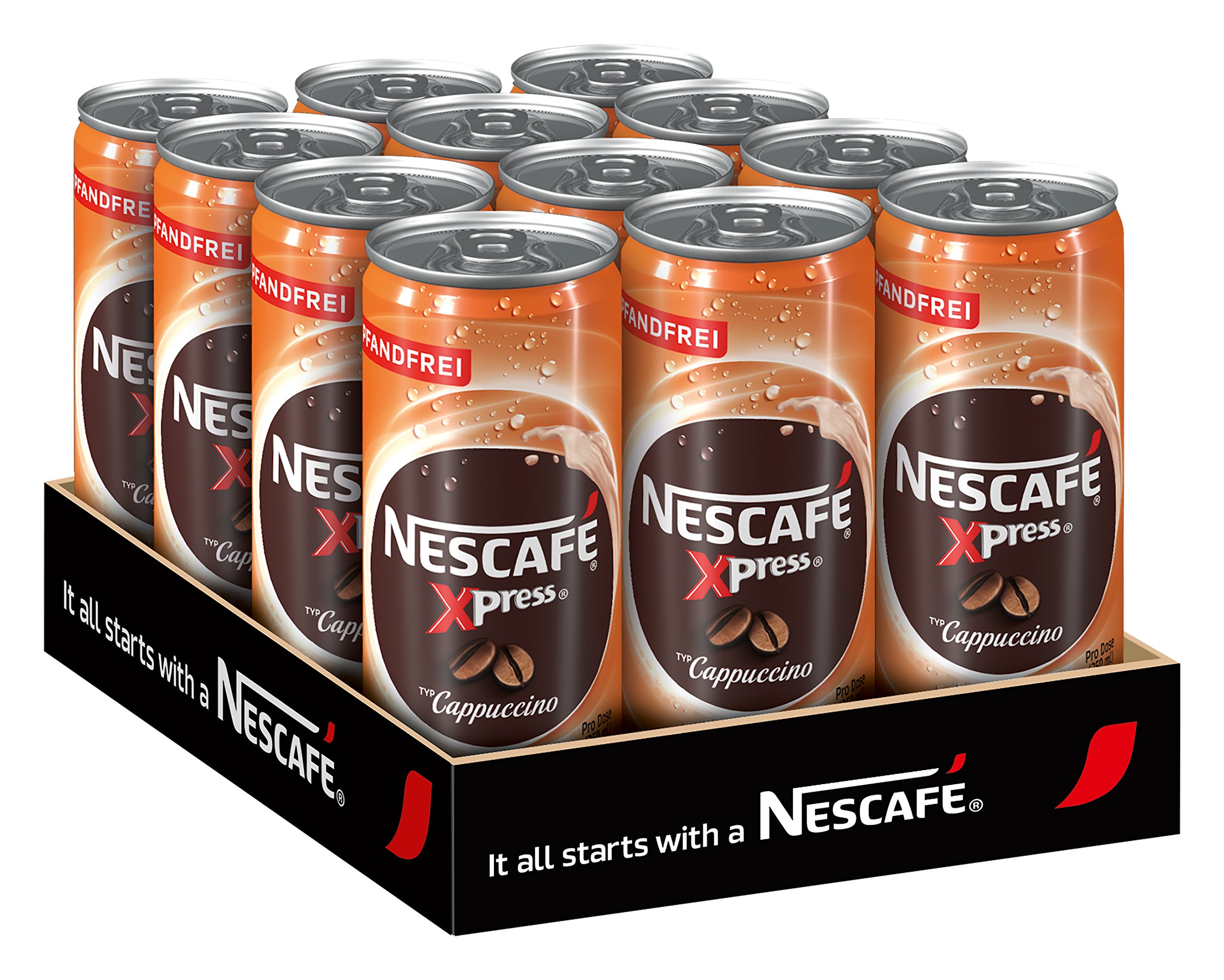 Nescafé Xpress Cappuccino, 12er Pack (12 x 250 ml) EINWEG