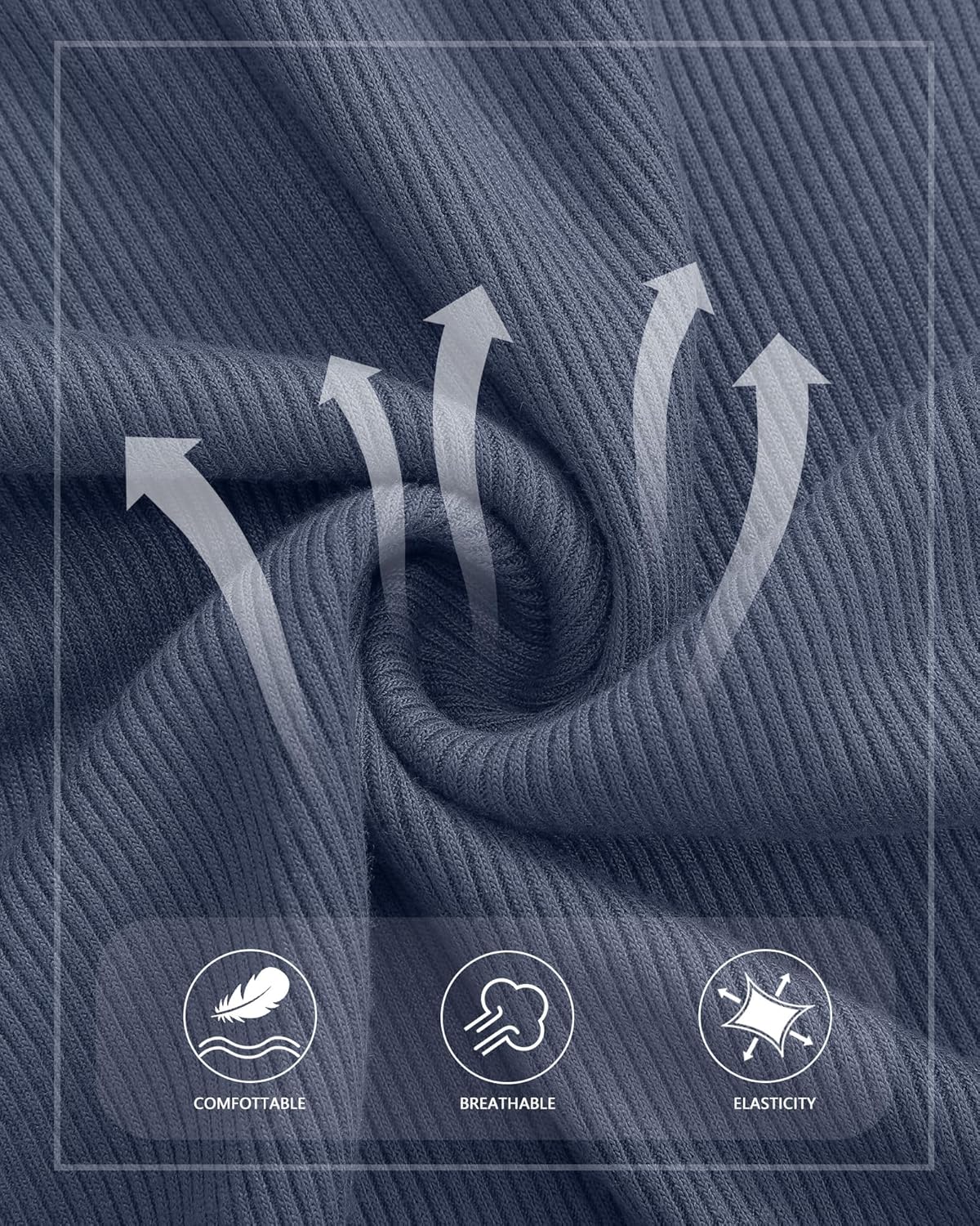 Riyiper 4 Pack Women's Maternity T-Shirts, Cotton Side Ruched Ribbed Maternity Top Scoop Neck Short Sleeve Pregnant Clothes - Image 3