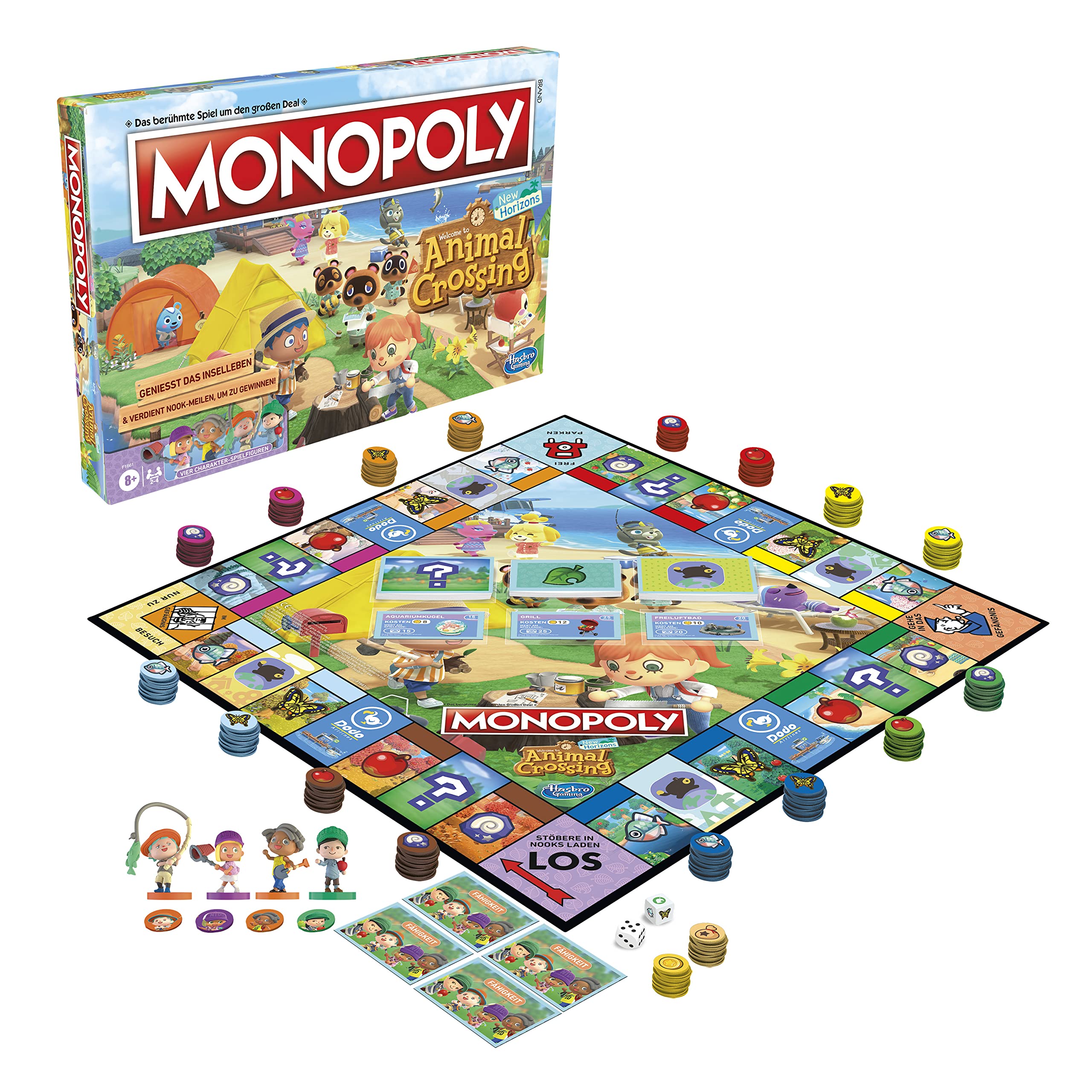 Hasbro - Monopoly - Animal Crossing New Horizons (Deutsche Version), 2-4 Spieler