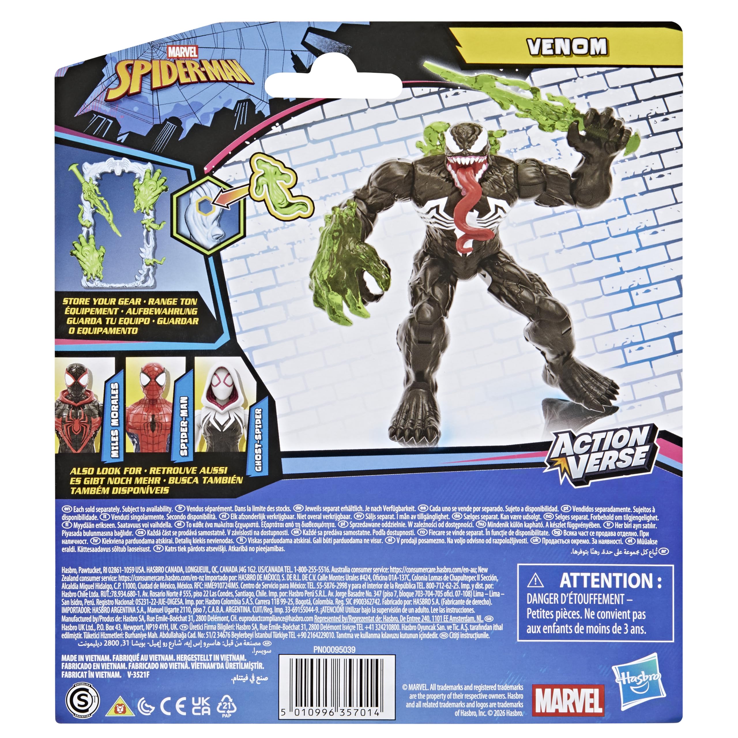 Hasbro Marvel Spider-Man Figura Action Verse Venom Articulada 11,5