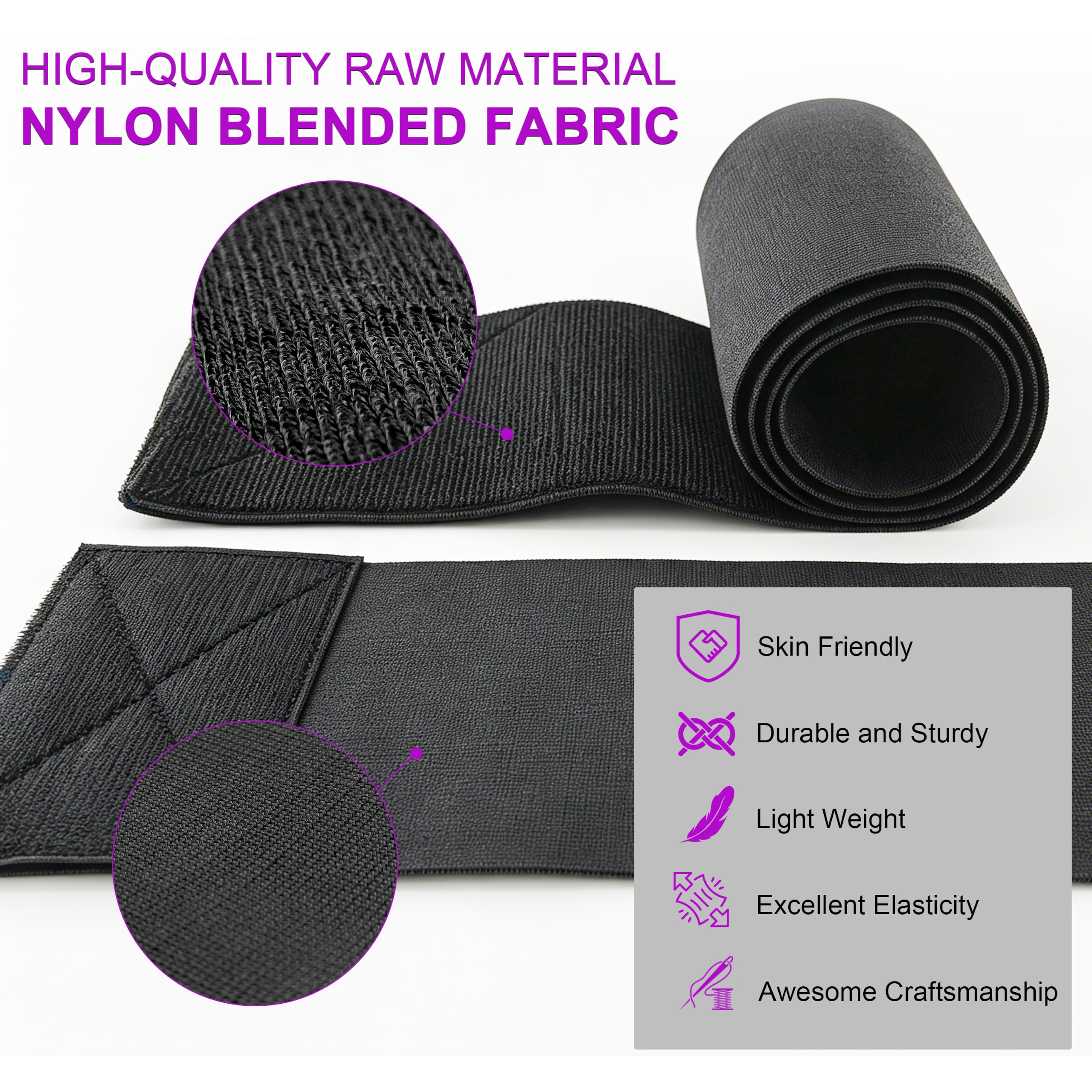 Elitzia Elastic Straps Bands for Beauty Device Bandage Bands Belt for Pads Body Straps Wraps for Slimming Fat Loss Beauty Machine High-Density Nylon Blend Spare Parts — Amazon image 3