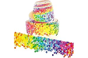 Youngever Confetti Bulletin Board Borders