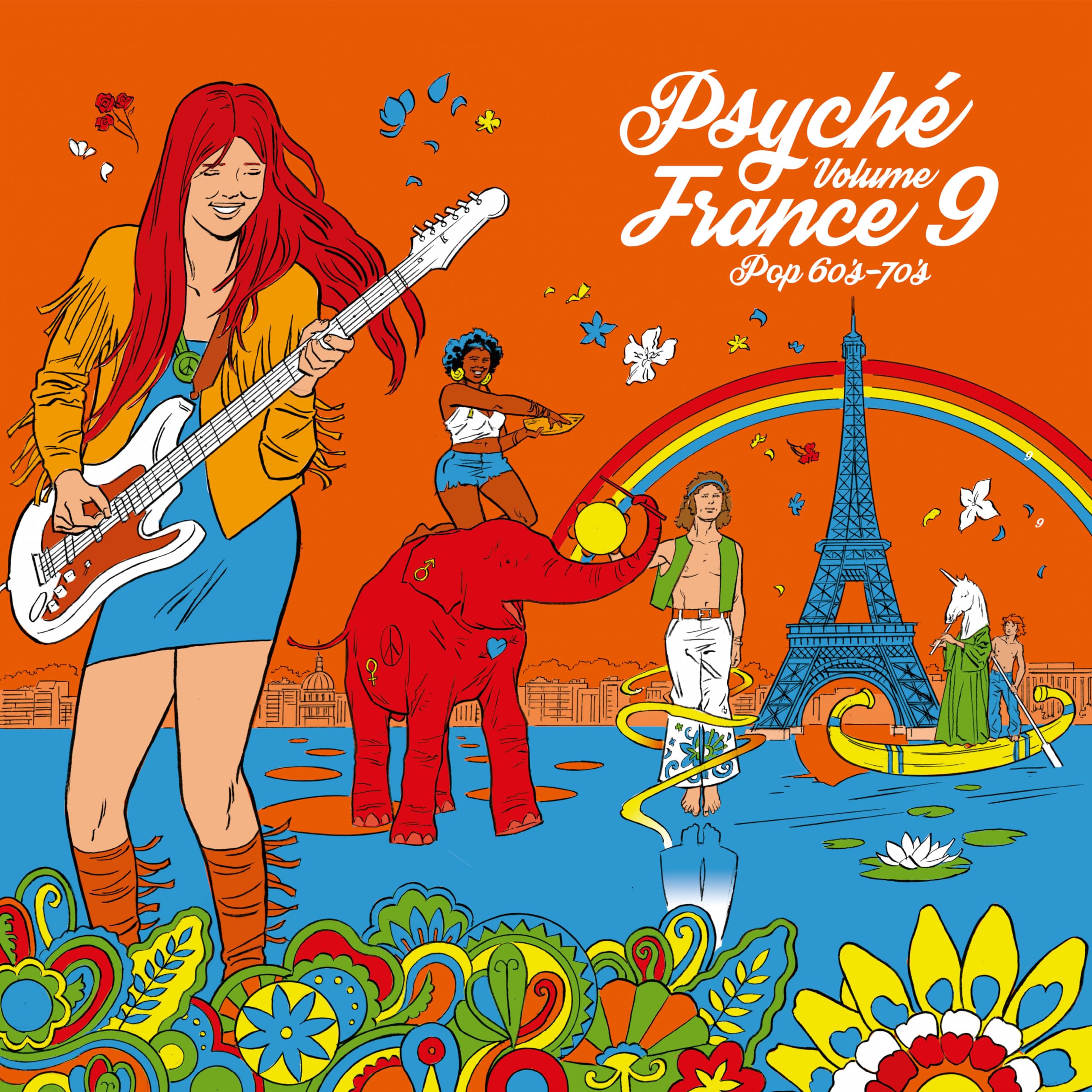 Various Artists Psyche France Volume 9 LP vinyl Europe Warner 2024 'Pop 60s-70s
