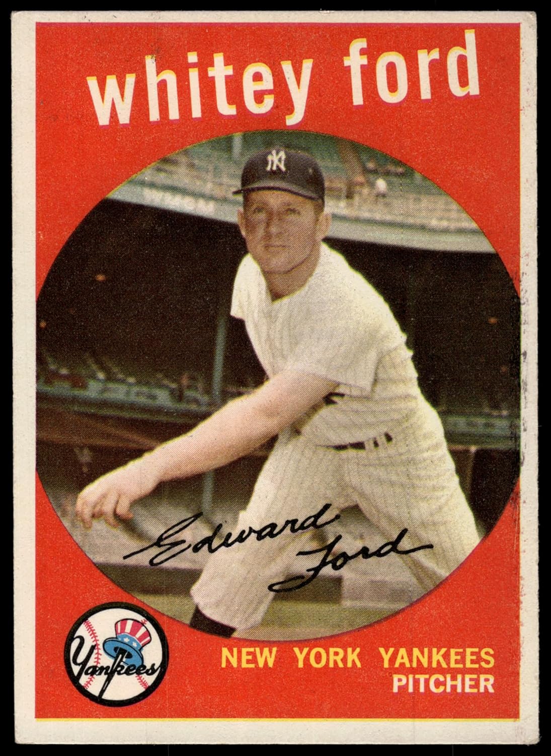 1959 Topps #430 Whitey Ford New York Yankees (Baseball Card) VG/EX Yankees