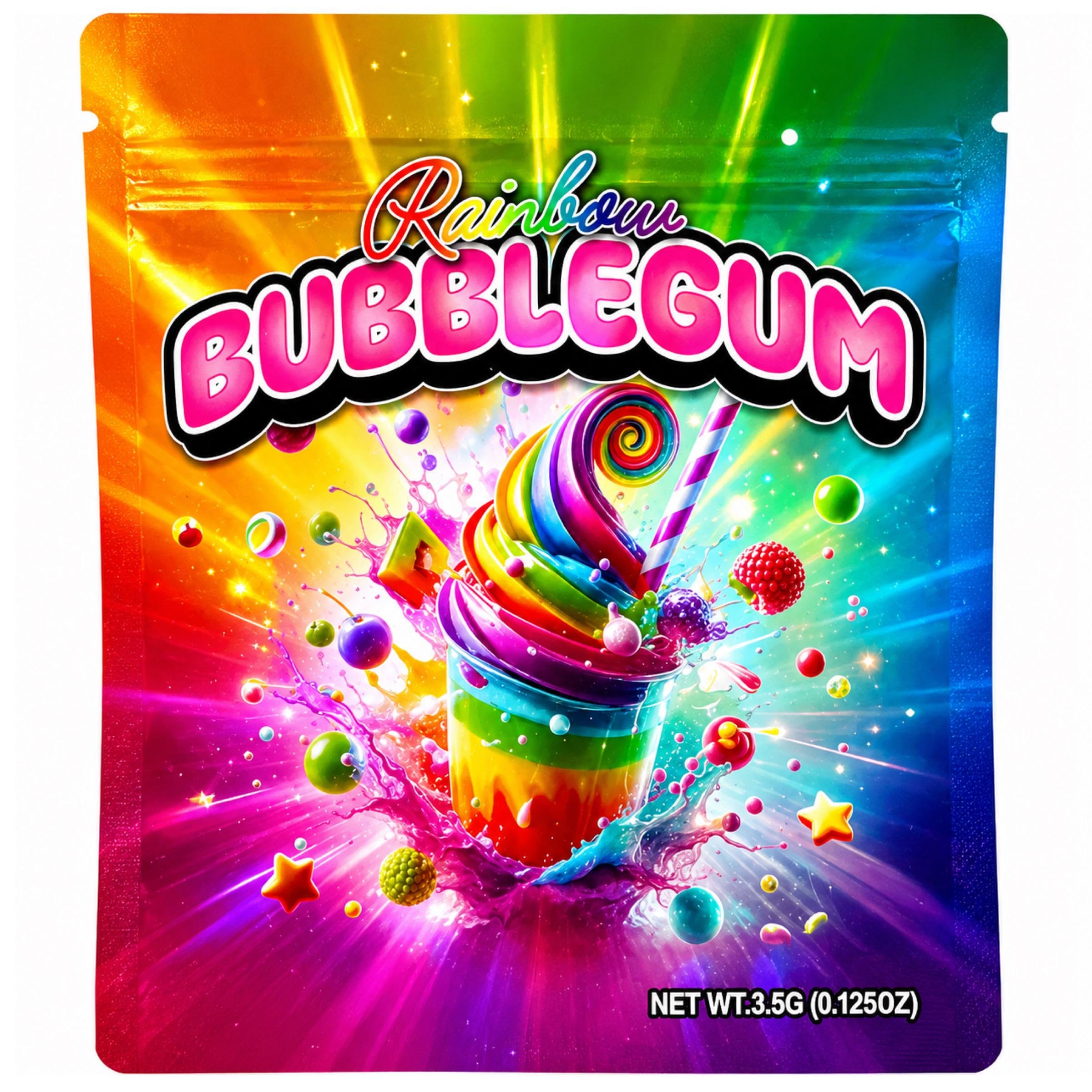 50 Cali Packs 3.5G Mylar Bags, Resealable Smell Proof Bag Plastic Baggies Smelly Sealable Smell Proof Mylar Bag Pack, Ziplock Packaging Pouches, Aluminium Foil Airtight, Candy, Sandwich Storage