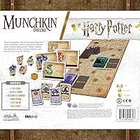Vista 3 de USAOPOLY Munchkin Deluxe Harry Potter - Juego de mesa Regalo oficial de Harry Potter Juego coleccionable de Steve Jackson, colores mixtos