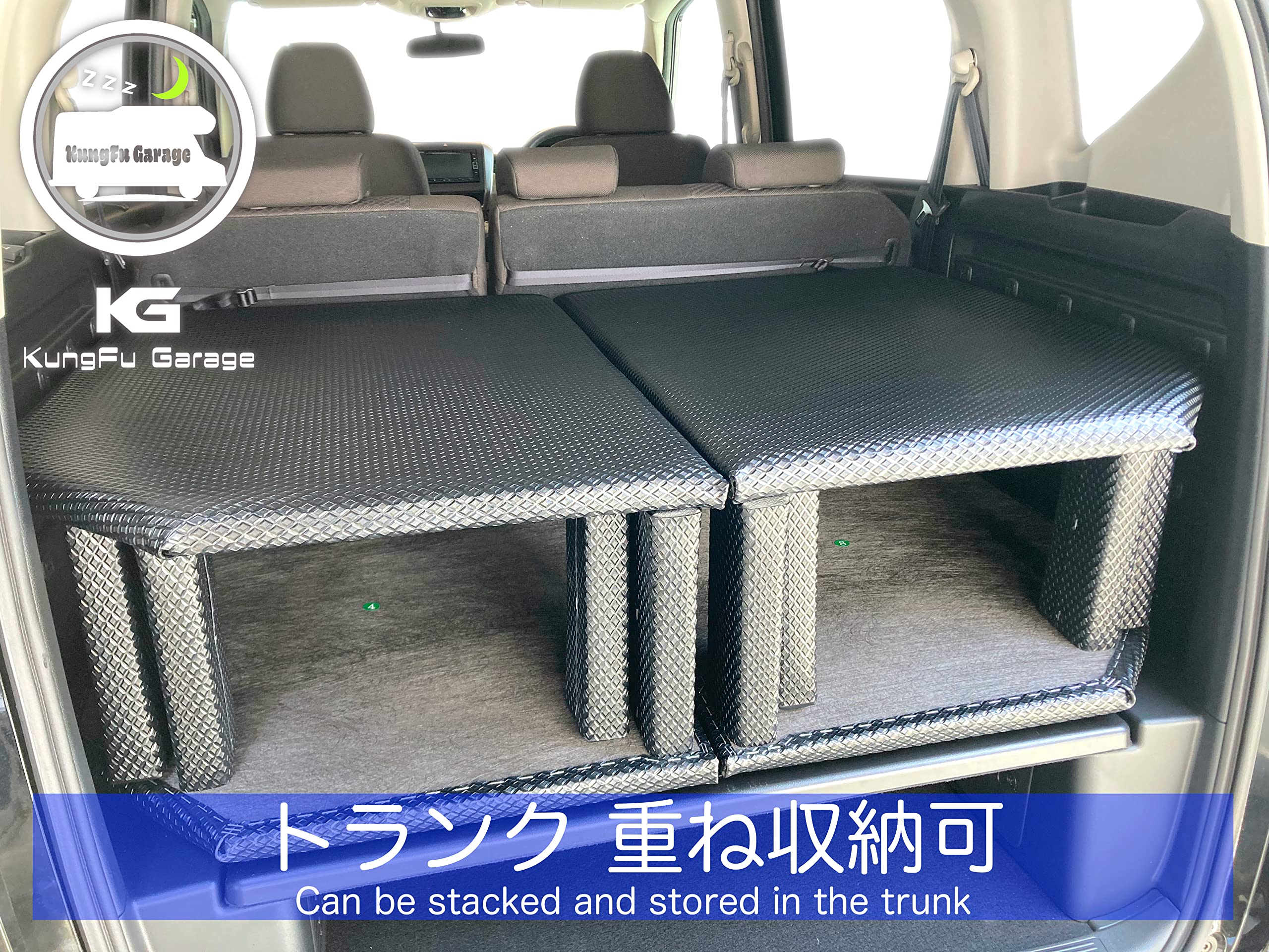 Amazon.co.jp: 2代目 フリードプラス (GB5 6 7 8) 4分割式 黒 ブラック