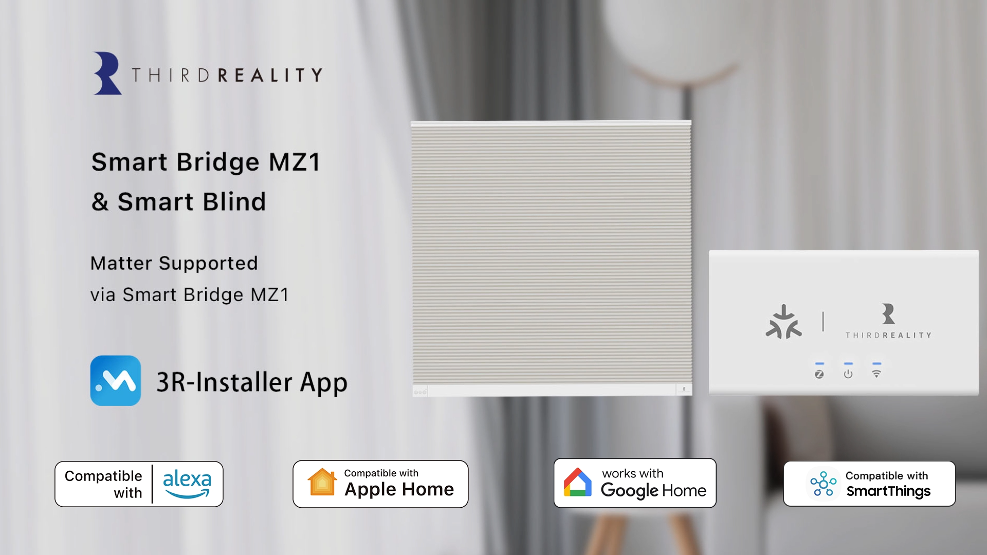 Amazon.com: THIRDREALITY ZigBee Smart Blind, Motorized Blackout