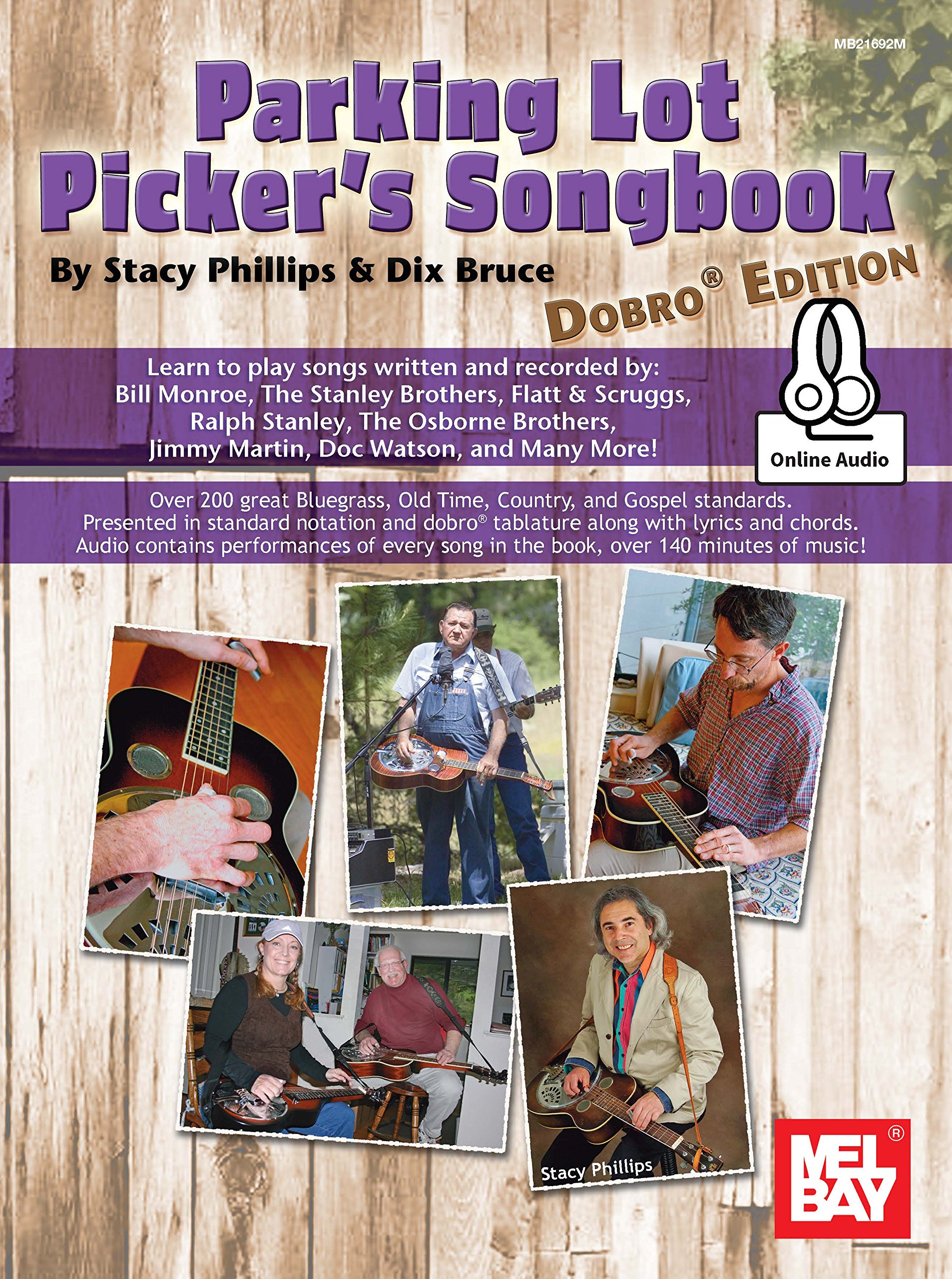 Livre Dobro Parking Lot Picker's Songbook recueil de partitions bluegrass en anglais