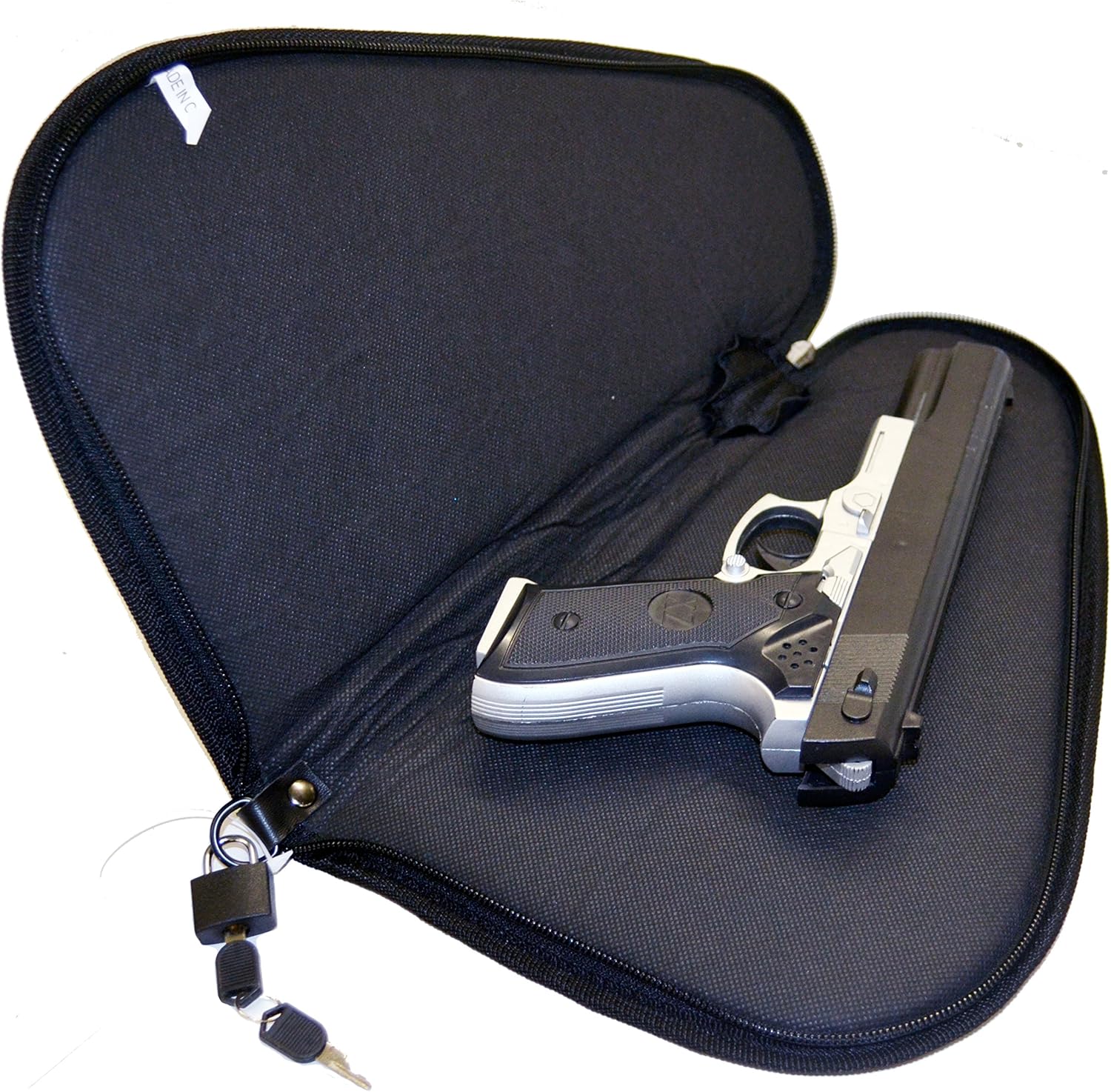 Explorer Bags One Pistol Pouch with 1 Lock + 2 Keys 10, Camo, Soft